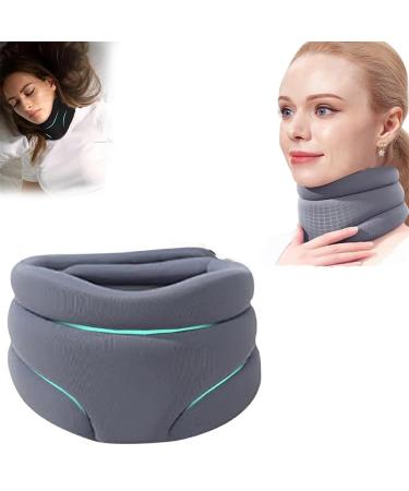 Cervicorrect Neck Brace for Sleep Apnea Cervicorrect Neck Brace Soft Neck Brace For Neck Pain And Support Anti Snoring Neck Brace For Sleeping For Women And Men (Color : Gray)