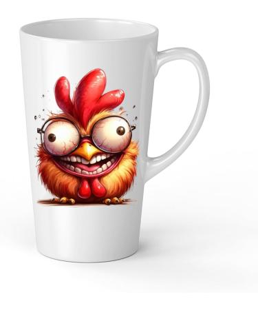 White Ceramic Kids Chicken Mug - Large 483 ml Perfect for Hot Chocolate or Milk Fun and Easy to Use - Buy Online on GoSupps.com