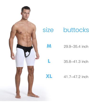Samnuerly Inguinal Hernia Belt for Men - Umbilical Hernia Support Truss with Removable Compression Pads | Surgery Recovery M - Buy Online on GoSupps.com