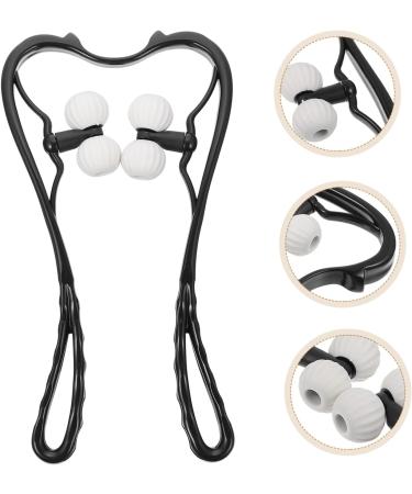 Gleavi 5-St Cervical Spine Neck Massager - Deep Acupuncture Relief Device | Manual Neck Roll & Multifunctional Massage Balls Tension Relief & Relaxation (5pcs Black) - Buy Online on GoSupps.com