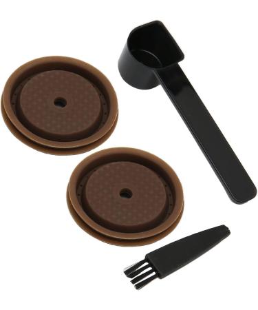 RIZGHWOY Kiesegel Eco Coffee Capsule with Brush Spoon Perfect Compatible Cover for Vetuolina Suitable for 40 Ml 230 Ml Capsule - Buy Online on GoSupps.com