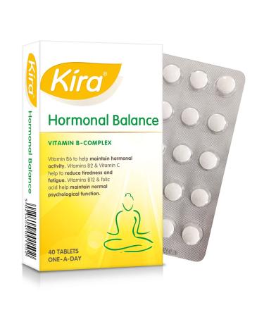 Kira Hormonal Balance | 40 Film coated tablets | Vitamin B-Complex vitamin C and folic acid | hormonal balance for women mental performance and energy levels