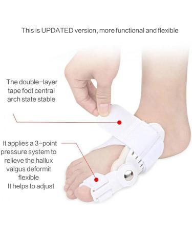 JYCCH Corrector Big Toe Straightener | Crooked Toe Pedic Splint Brace for Men & Women | Day & Night Use - Buy Online on GoSupps.com
