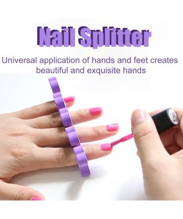 Weddhuis 6-Piece Cotton Peach Herz Toe & Finger Separator Set | Ideal for Nail Art Pedicure & Gel Application - Buy Online on GoSupps.com