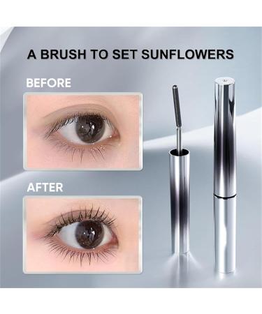 2PCS Iron Wand Mascara Metal Mascara Wand Metal Rod Mascara 3d Curling Eyelash Iron Mascara Mascara Cream (2*Brown) - Buy Online on GoSupps.com