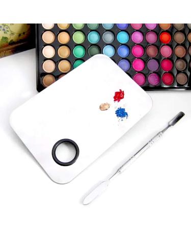 Ckanday 2 SPACK Professional Makeup Palette & Stainless Steel Cosmetic Spatula Set - Mix Foundation Effortlessly - Buy Online on GoSupps.com