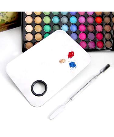 2 Pack Pro Lady Stainless Steel Makeup Spatula Set for Mixing Foundation by ACKLLR Silver - Buy Online on GoSupps.com