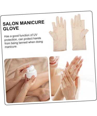 Beavorty 1 Pair Ladies sun protection gloves gaming gloves summer fingerless gloves cylcling gloves manicure mitts manicure mittens fishing accessory hand cloth Miss fishing accessories 21x7.5x0.8cm - Buy Online on GoSupps.com