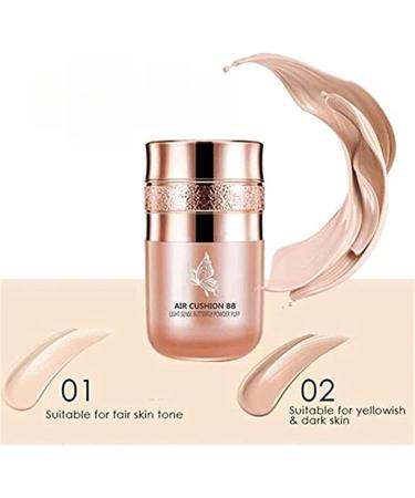 IFFANY Butterfly Air Cushion BB Cream Air Cushion CC Cream Foundation Butterfly Air Cushion Moisturizing Foundation Concealer Moisturizing Foundation with Long Lasting Coverage - Buy Online on GoSupps.com