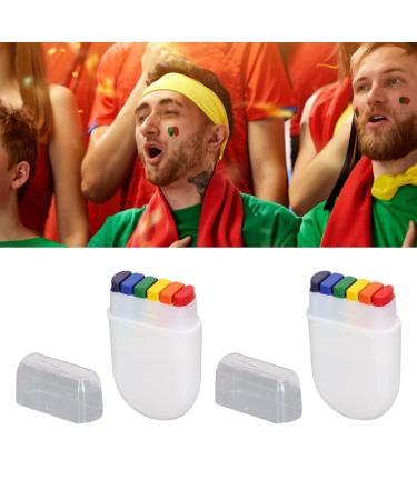 Bagima 2 Flags Face Painting Games - 6 Rainbow Colors for Festive Celebration & Party Body Art - Buy Online on GoSupps.com