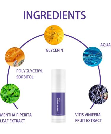 2PC Purple Toothpaste for White Teeth | Whitening Toothpaste for a Glowing Smile | Effective Purple Toothpaste for Yellow Teeth - Buy Online on GoSupps.com