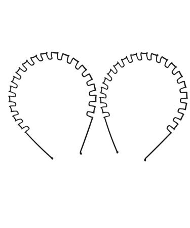 Keshavmaharaj Metal Headband for Men & women Unisex Hair Band Wavy Wired Headband Zigzag Spring Sports Fashion Headwear Non Slip Hair Hoop Hair Accessories (Wavy Spring)