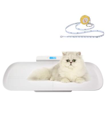 MEKBOK Pet Scale with Tape Measure, Multi-Function Baby Scale, Infant Scale Digital Weight with Height Tray(Max: 70cm), Measure Weight Accurately(Max: 220lb), Perfect for Toddler/Puppy /Cat/Dog/Adult 1