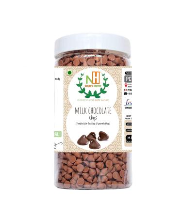 NATURE'S HARVEST : Premium Milk Chocolate Chips Jar (420g)_Packing May Vary