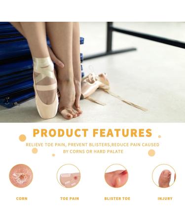 6 Pack Gel Toe Sleeves - Silicone Toe Protectors for Pain Relief and Prevention of Corns, Calluses, Blisters, and Hammertoes - Toe Separators for Men and Women - Buy Online on GoSupps.com
