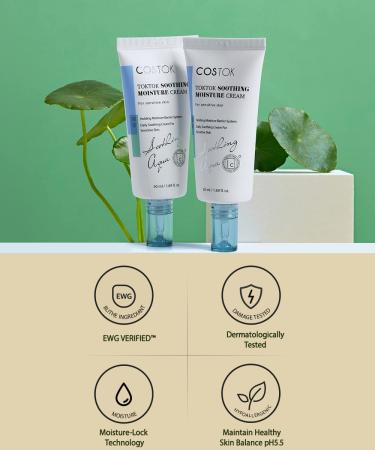 Buy TokTok Soothing Moisturizer 1.69oz | Hypoallergenic Skin Cream with Marigold Olive & Centella | pH 5.5 For Sensitive Skin | International Shipping Available - Buy Online on GoSupps.com