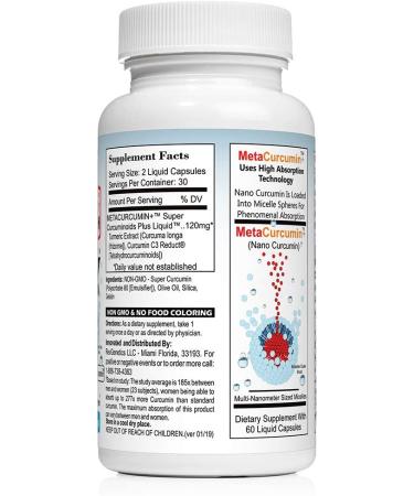 MetaCurcumin 277x Super Curcumin + TetraHydroCurcumin - Powerful Curcumin Supplement - Buy Online on GoSupps.com