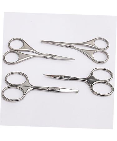 FOMIYES 4 Pcs Beard Trimming Scissors Set - Eyelash Eyebrow & Nose Hair Trimmers for Men | Precision Grooming Tools | Safe & Compact 9.2x4.5cm - Buy Online on GoSupps.com