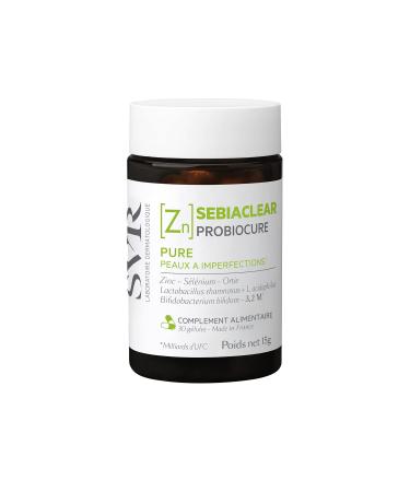 SVR - Sebiaclear Probiocure - Anti-Blemish* - For Acne-prone Skin (Black Spots, Enlarged Pores, Shine) - Gluten Free - 30 Capsules