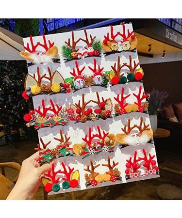 Hair Clips Christmas antlers hairpins deer ears hairpins Christmas party headbands holiday hair accessories Blue Hair Clips (Size : 30) - Buy Online on GoSupps.com