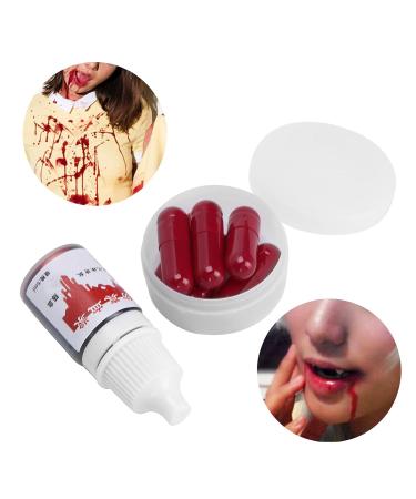 Buy Fake Blood Capsules | Halloween Artificial Blood for Makeup & Props - Perfect for Carnival & Parties - Buy Online on GoSupps.com