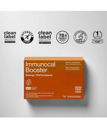 Immunocal Booster Energy Performance - Rapid Energy from 3 Natural Caffeine Sources | Gluten Free Sugar Free | Supports Focus & Alertness | 30 Servings - Buy Online on GoSupps.com