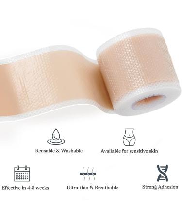 Invisible Silicone Scar Sheets 1.6x60 Roll - Soft, Breathable & Waterproof Gel for C-Section & Body Scars - Buy Online on GoSupps.com