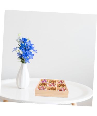 Alipis 3pcs Storage Box Food Tray Fruit Serving Case Tea Organizer for Tea Bags Service Box Wood Desktop 27.80X27.80X6.00CMx3pcs As Shownx3pcs - Buy Online on GoSupps.com