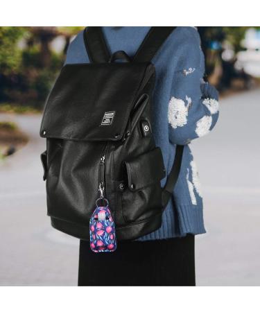 Dual-Sided Hand Sanitizer and Chapstick Holder Keychain with Reusable Bottles - Travel Bag Patterns - Buy Online on GoSupps.com