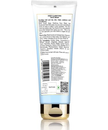 Body Cupid Deep Clarifying Face Wash - Hyaluronic Acid & Vitamin E | 100mL - International Shipping - Buy Online on GoSupps.com