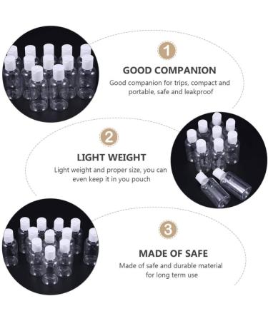 Lurrose 20-Piece Travel Bottle Set | Empty 50ml Cosmetic Bottles for Shampoo Lotion & Toiletries | Perfect for Travel & Camping - Buy Online on GoSupps.com