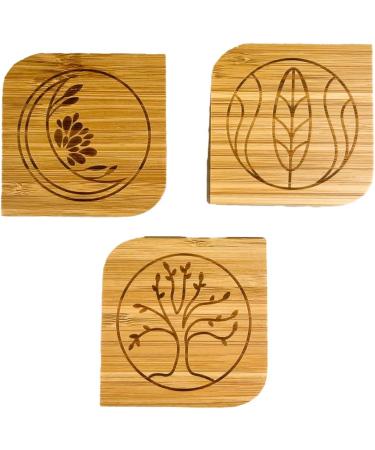 Wachsmann Bamboo Empty Powder Compact with Mirror - Refillable 3-Piece Set | Eco-Friendly Makeup Organizer - Buy Online on GoSupps.com