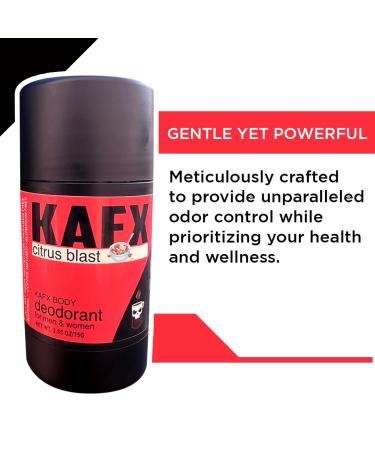 Citrus Blast Deodorant - Organic Aluminum-Free Coffee Oil-Infused Long-Lasting Odor Protection for Men & Women - 2.65 oz/75 g - Paraben-Free - Buy Online on GoSupps.com