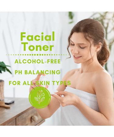 Organic Green Tea Matcha Facial Toner | Alcohol-Free & Moisturizing with Hyaluronic Acid, Vitamin C&E, White Willow & Grapefruit Extract | Soothing Face Toner 120ml - Buy Online on GoSupps.com