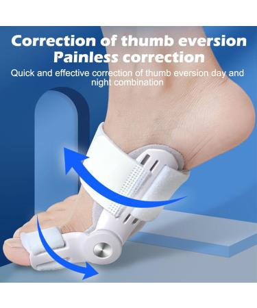 Hallux Valgus Correction Set - Adjustable Rail for Big Toe Relief | Unisex Day & Night Use | Left & Right Foot - Buy Online on GoSupps.com
