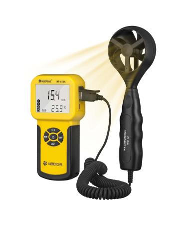 Holdpeak 826A Digital Wind Speed / Temperature Meter with Data Logger Function Black - Buy Online on GoSupps.com