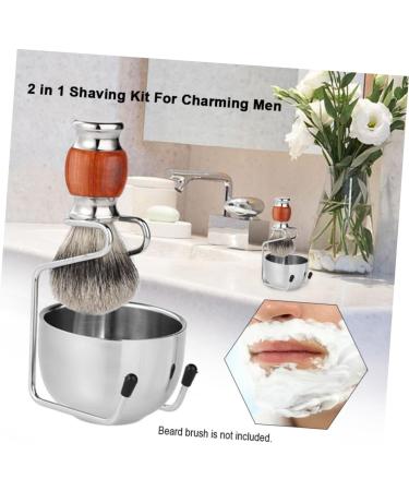 Minkissy Freund Shaving Brushes & Gifts | Perfect for Friends & Dads | Glass Bottle Brush Holder & Stainless Steel Bowl - Buy Online on GoSupps.com