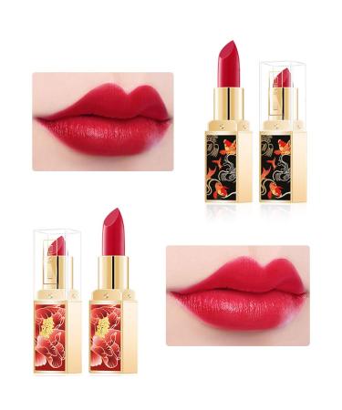 Ownest 6-Piece Matte Lipstick Set | Long-Lasting, Moisturizing & Waterproof Lipsticks | China Palace Style Rouge Lipstick - Buy Online on GoSupps.com