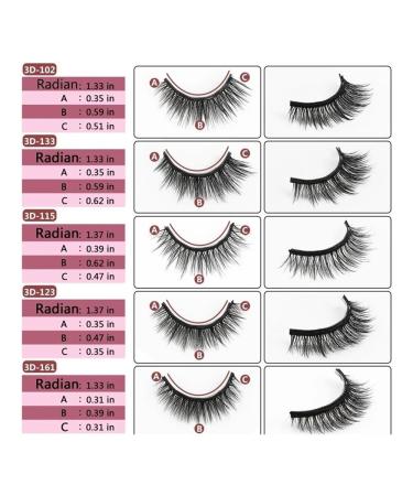 Shop 5 Pairs Magnetic Eyelashes - 3D False Mink Lashes No-Eyeliner Needed | Includes Magnet Lashes & Beauty Tweezer Set - Buy Online on GoSupps.com