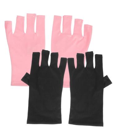 minkissy 10 Pairs Nail Gloves Pink Gloves Hand Gloves for Protection Uv Gloves Protective Gloves Fingerless Gloves for Women Uv Protection Polyester Miss Cotton Gloves Manicure - Buy Online on GoSupps.com