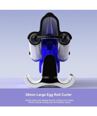 Wave Hair Iron Waver Curling Iron Temperature Adjustable Wavy Hair Curler Hair Crimper For Women For All Hair Types Blue European Regulations - Buy Online on GoSupps.com