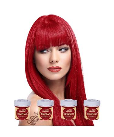 La Riche Directions Semi-Permanent Hair Color 100 ml Jar 4 Pack (Poppy Red) - Buy Online on GoSupps.com
