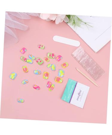 minkissy 2 Sets Nail Art Decals Eco-friendly Nail Stickers Colorful Kids Nail Stickers Kids Art Fake Nail Kids False Nail Cartoon Child Finished Nail Art - Buy Online on GoSupps.com