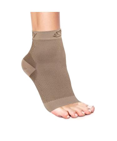 Serenily Plantar Fasciitis Socks Ankle Support for Foot & Heel Pain Relief Compression Socks for Men & Women (Large/XL Beige - Buy Online on GoSupps.com