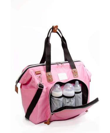 Fume London Baby Bag - Stylish Multi-Functional Diaper Bag for Moms & Dads | Pink Travel Baby Bag - Buy Online on GoSupps.com