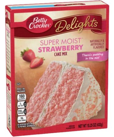 Betty Crocker Super Moist Strawberry Cake Mix 376g | For Baking Delicious and Spongy Moist Strawberry Cake Dessert | Ready to Bake | Pack of 2 - Buy Online on GoSupps.com