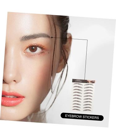 Healeved 9 Sheets Waterproof Eyebrow Stickers Imitation Eyebrow Sticker 3d Eyebrow Trimming Transfer Stickers - Buy Online on GoSupps.com