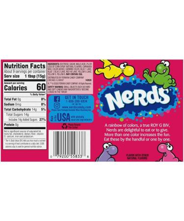 Wonka Rainbow Nerds Theatre Size Box 141g Box American Candy x 3 Delicious Tasty And Twisty Treat Gift Hamper - Buy Online on GoSupps.com