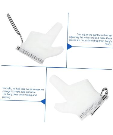 TOYANDONA Anti-Eating Infant Mittens - Stop Thumb Sucking Kit | Nylon Child Gloves 13x7.5cm - Buy Online on GoSupps.com