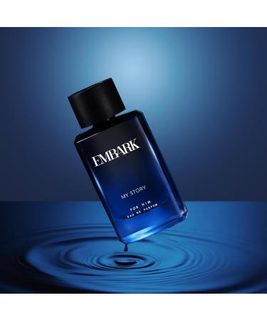 EMBARK My Story For Him Liquid Perfume For Men - 100Ml | Premium Eau De Parfum | Aquatic And Citrus Fragrance - Buy Online on GoSupps.com